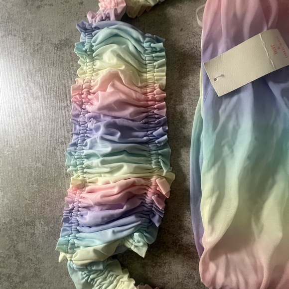 Fashion Nova Multicolor Ruched Two-Piece Set - Picture 3 of 6